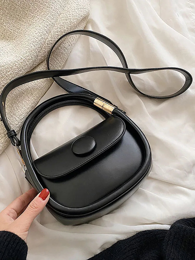 Summer Women's Bag Small Flap Solid PU Leather Shoulder Crossbody Bags
