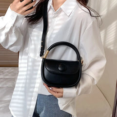 Summer Women's Bag Small Flap Solid PU Leather Shoulder Crossbody Bags