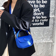 Summer Women's Bag Small Flap Solid PU Leather Shoulder Crossbody Bags