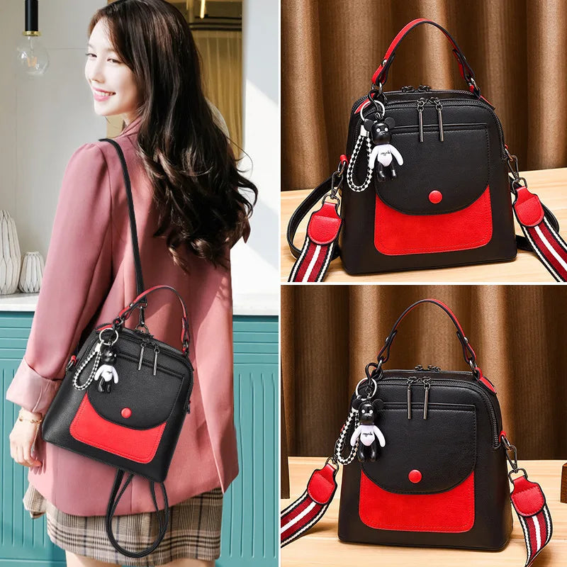 PU Leather Shoulder Mini Small Backpack Ladies School Backpack Bags