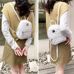 PU Leather Shoulder Mini Backpack Multi-Function Phone Pouch Pack