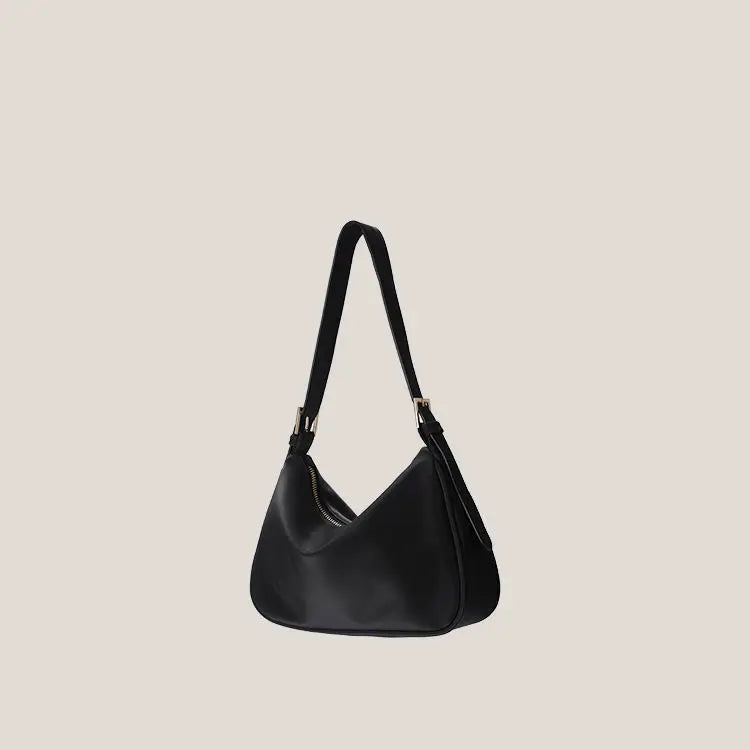 PU Leather Soft Shoulder Bags Women Underarm Minimalist Cross Body