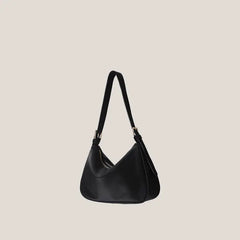 PU Leather Soft Shoulder Bags Women Underarm Minimalist Cross Body