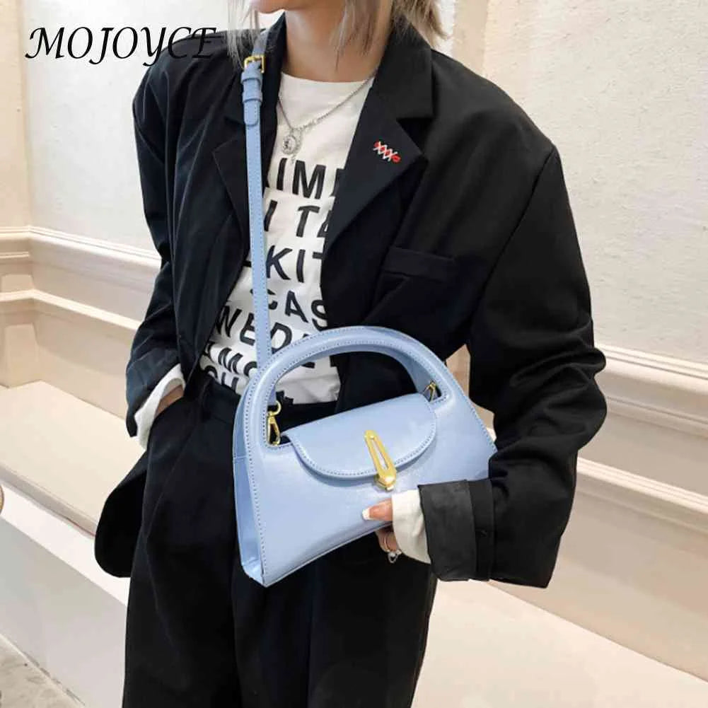 PU Leather Solid Messenger Bag Flap Lady Crossbody Bag for Women