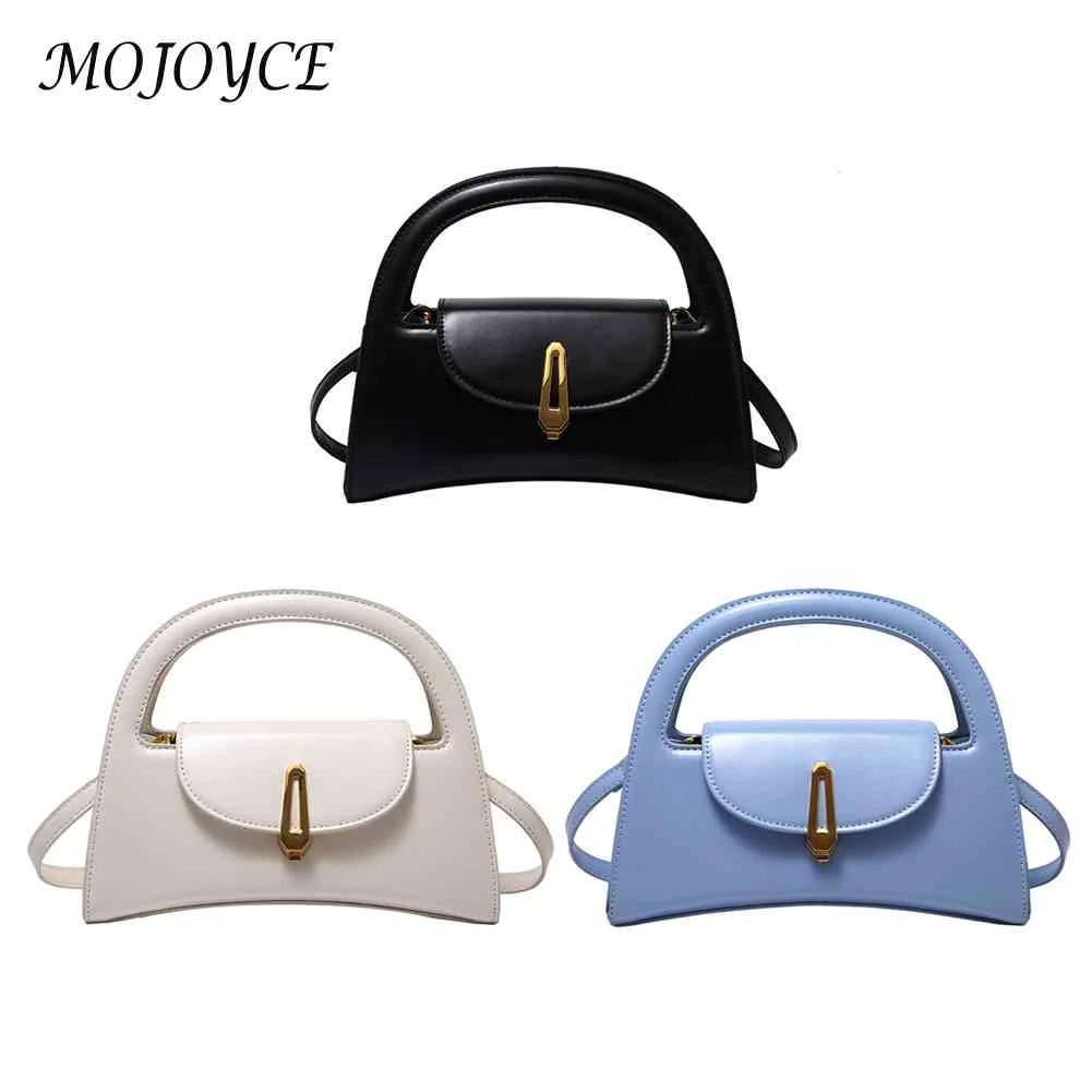 PU Leather Solid Messenger Bag Flap Lady Crossbody Bag for Women