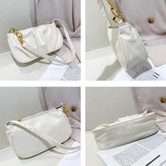 Retro PU Leather Shoulder Bag Women Handbag Clutch Purses