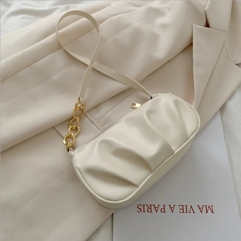 Retro PU Leather Shoulder Bag Women Handbag Clutch Purses