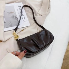 Retro PU Leather Shoulder Bag Women Handbag Clutch Purses