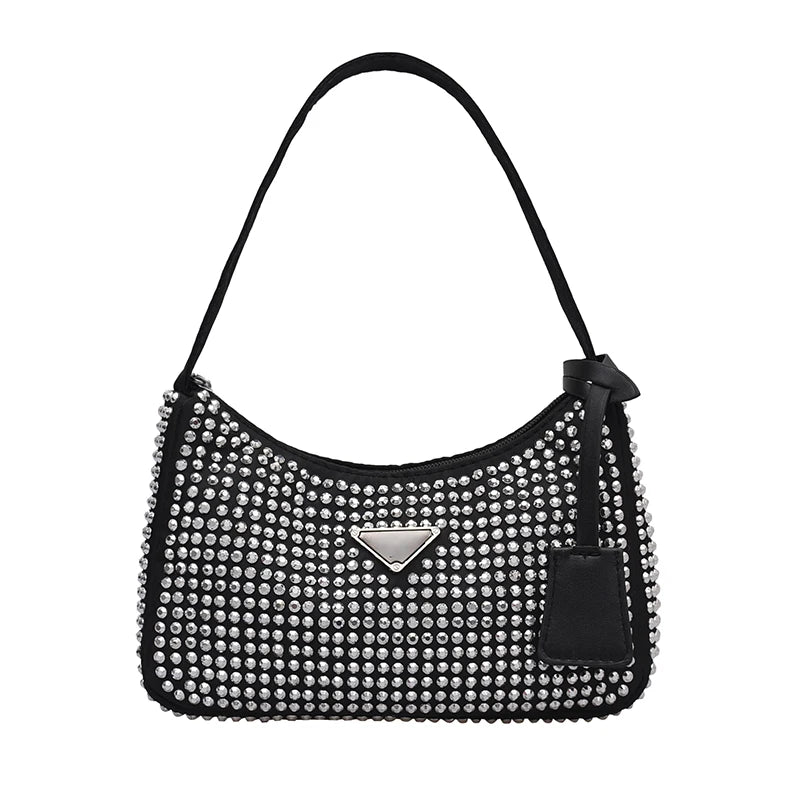 PU Leather Underarm Shoulder Bag for Women Lady Party Small Purses Handbag
