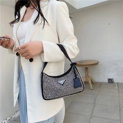 PU Leather Underarm Shoulder Bag for Women Lady Party Small Purses Handbag