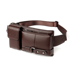 PU Leather Waist Packs Phone Belt Bags Travel Fanny Pack