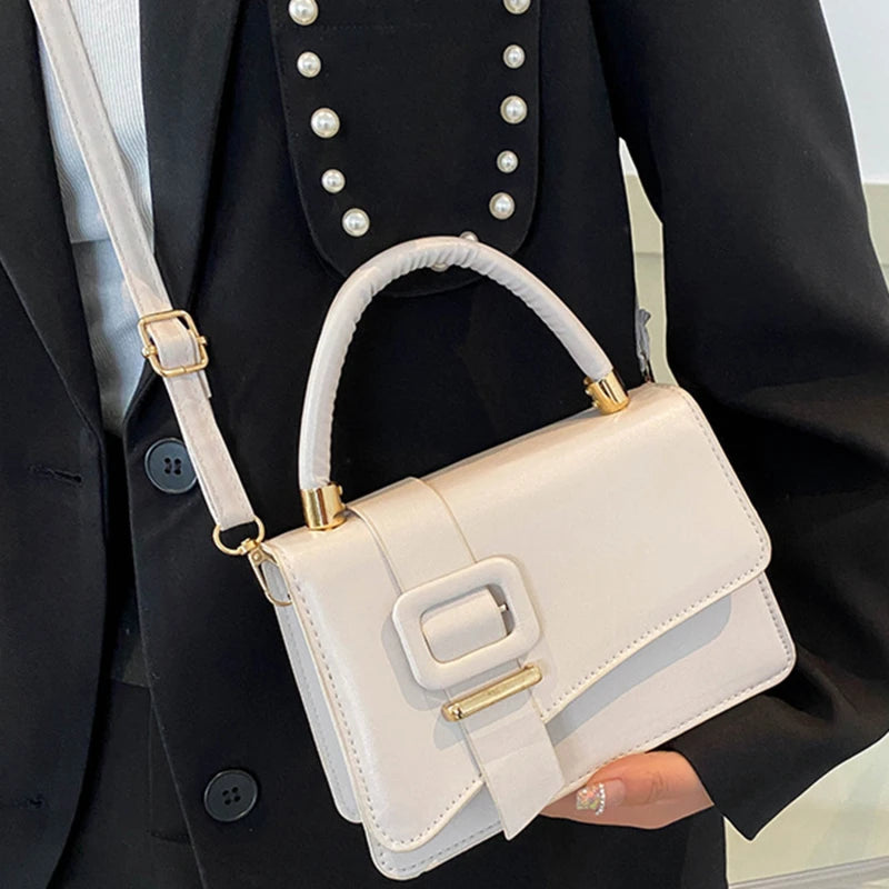 PU Leather Woman Handbag Female Shoulder Bag Messenger Small Square B