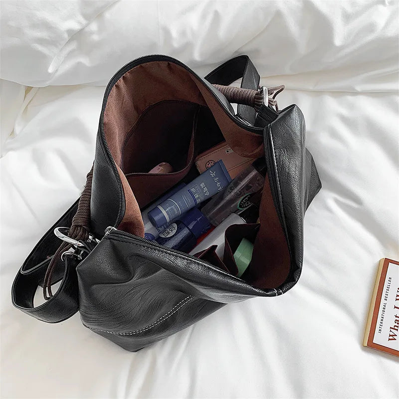 Tassel Hobos Shoulder Bag for Women - Large Capacity Tote Bag