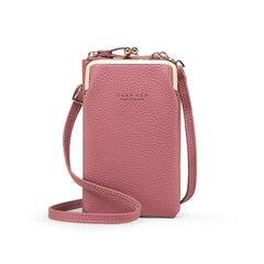 PU Leather Women Messenger Bags Purse Cell Phone Crossbody Handbag