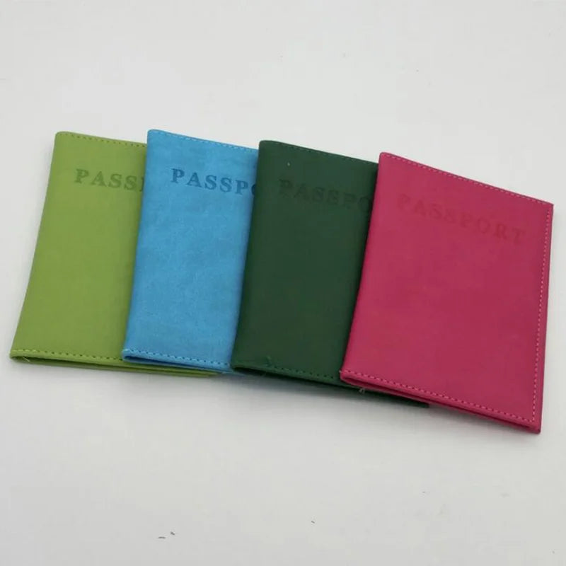 Pink World Passport Cover PU Leather