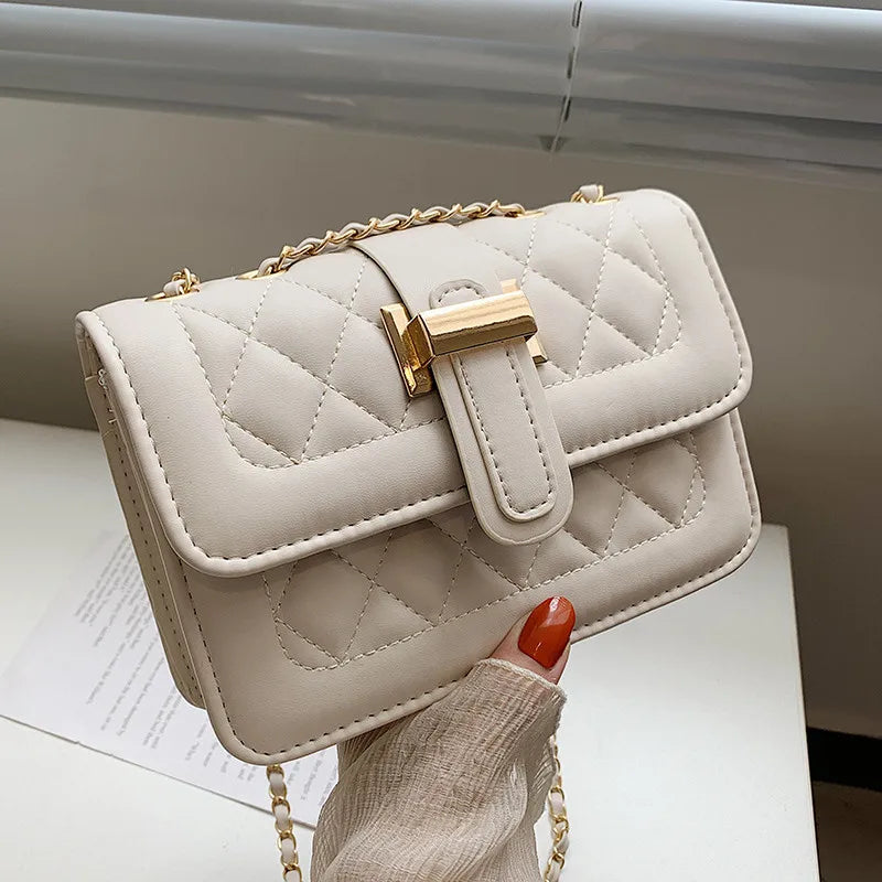 PU Leather Women Shoulder Bag Satchels Solid Female Shoulder Strap Crossbody Bag