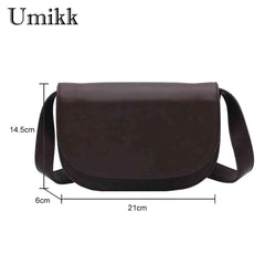 PU Leather Women Shoulder Chest Bag Solid Commuters Bag Casual Versatile