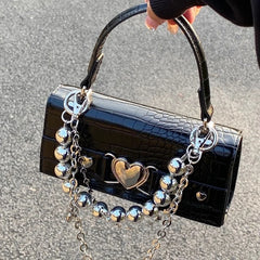 Crocodile Pattern Small Square Shoulder Bag Women Clutch Purse Crossbody