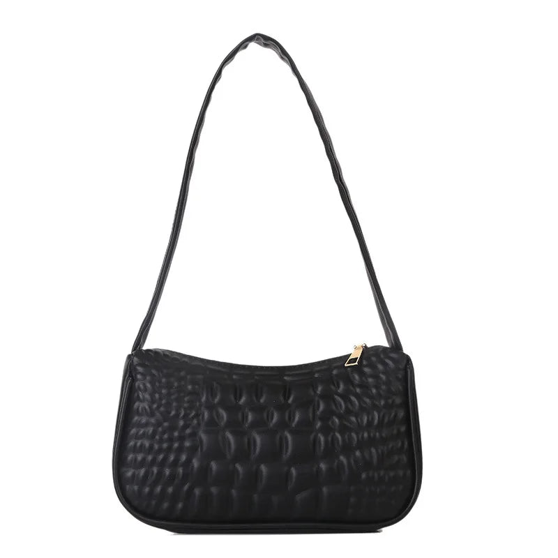 Crocodile Pattern Totes Bags Pure Small Handbags Female Shoulder Bags