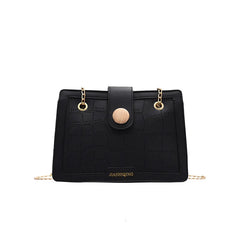 Crocodile Pattern Shoulder Bag Chain Handbag Small Square Bag