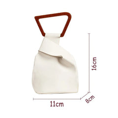 PU Leather Women's Handbag Small Bucket Bags Evening Clutch Purses