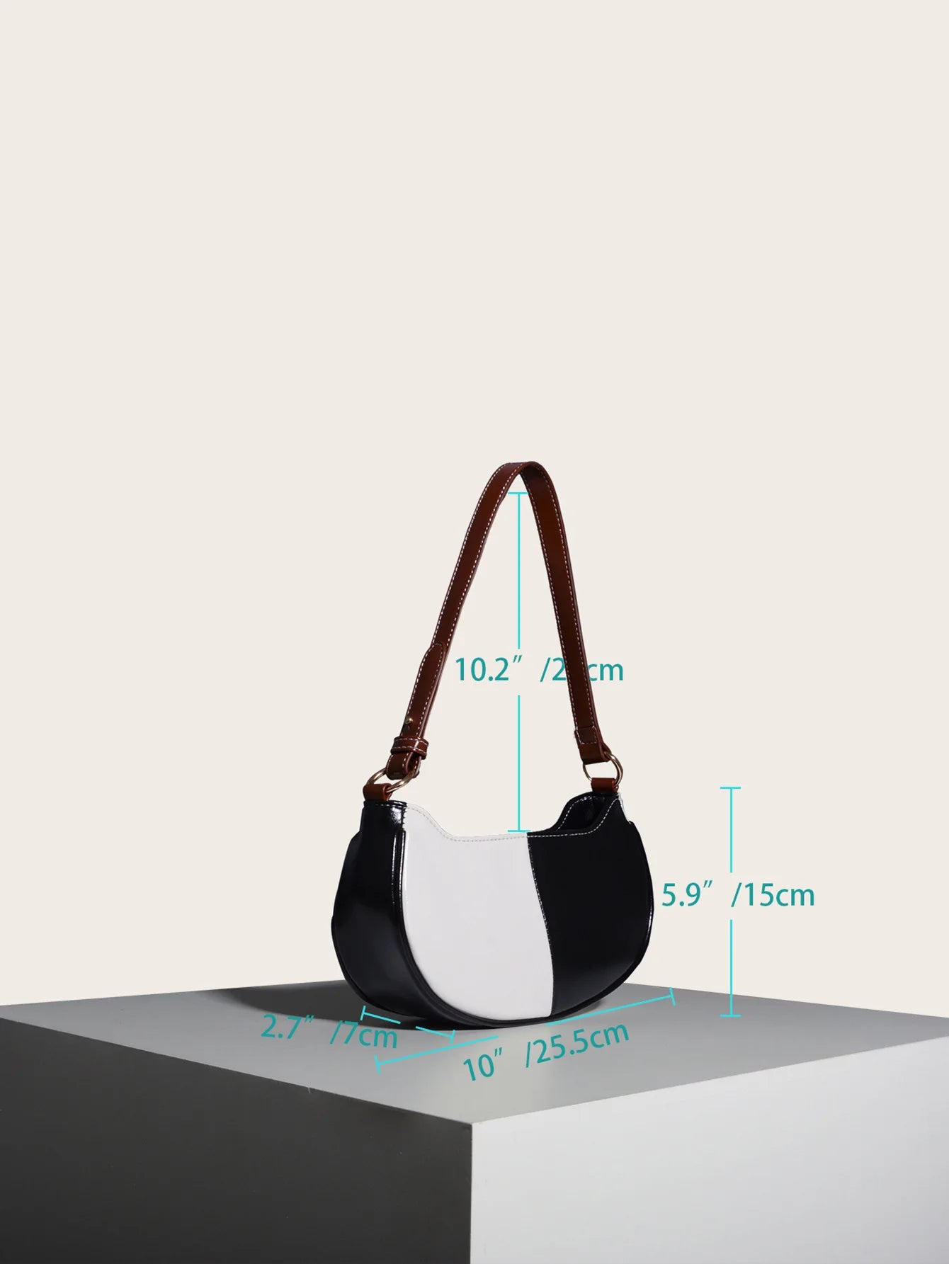 PU Leather Women's Shoulder Bag Patchwork Handbag Female Shopper Bag