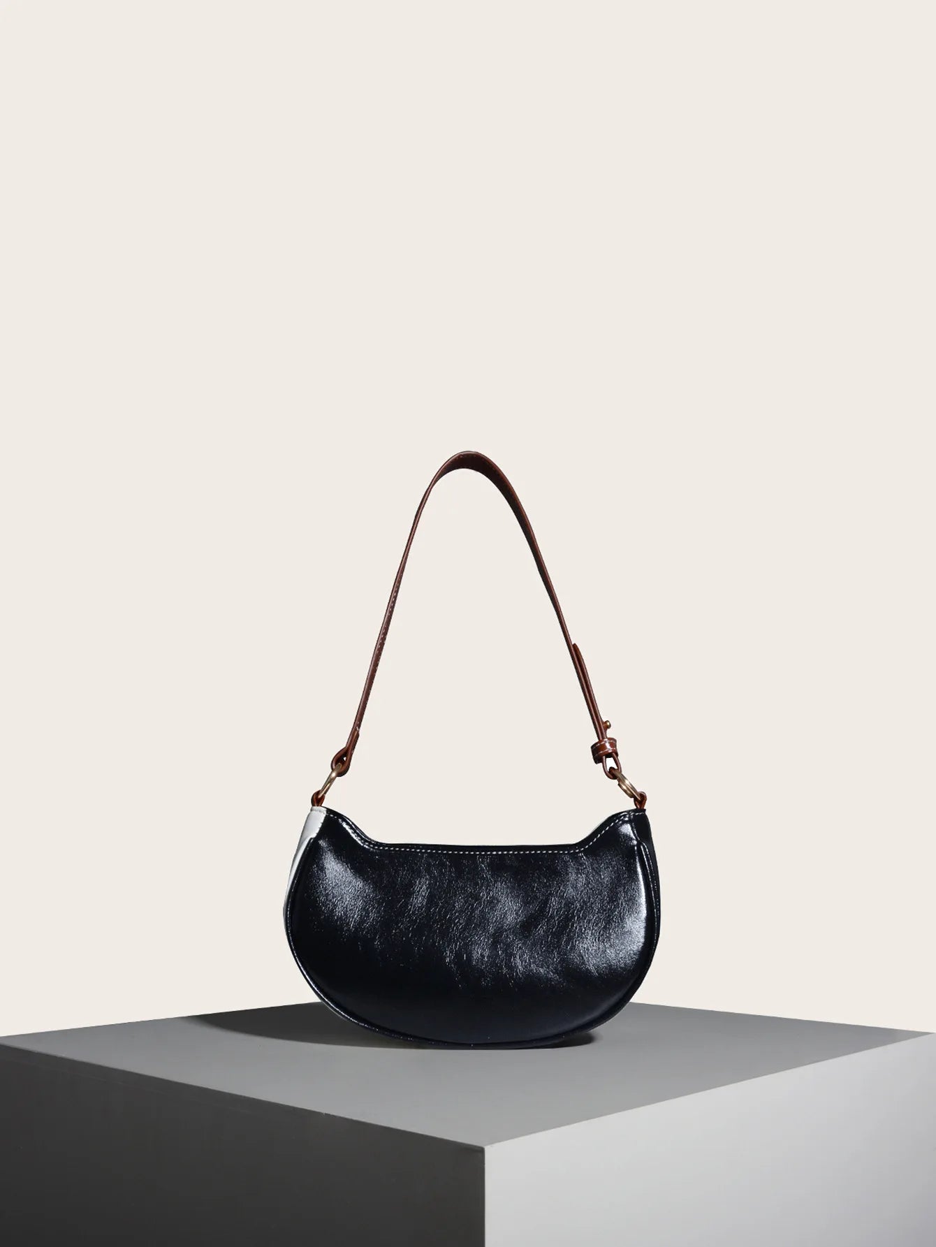 PU Leather Women's Shoulder Bag Patchwork Handbag Female Shopper Bag