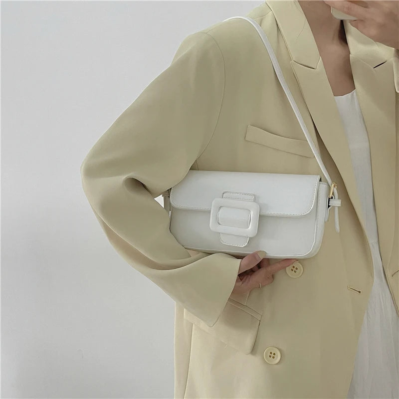 Small Shoulder Bag Retro Solid Ladies Purse Handbags Armpit Bag