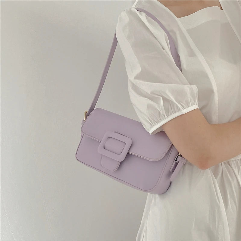 Small Shoulder Bag Retro Solid Ladies Purse Handbags Armpit Bag