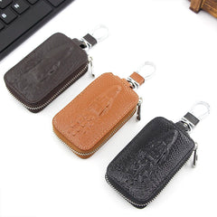 PU Leather Key Wallet Car Keychain Holder Bag Key Organizer