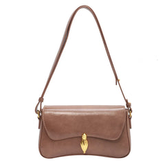 Classic PU Leather Shoulder & Crossbody Bag with Adjustable Strap