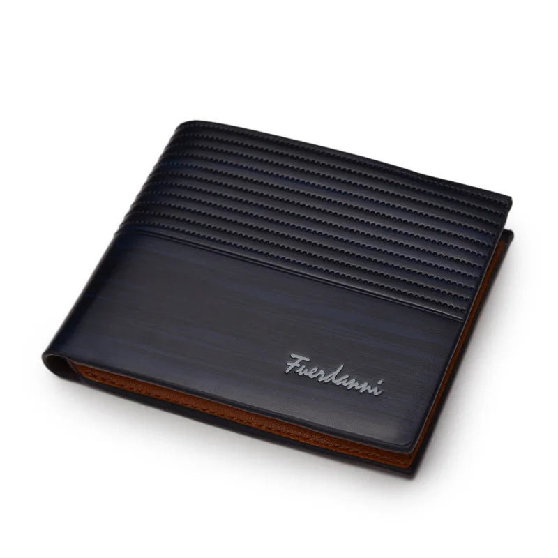 PU Men's Wallet Retro Leather Men's Short Wallet Horizontal Multi-Card