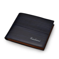 PU Men's Wallet Retro Leather Men's Short Wallet Horizontal Multi-Card
