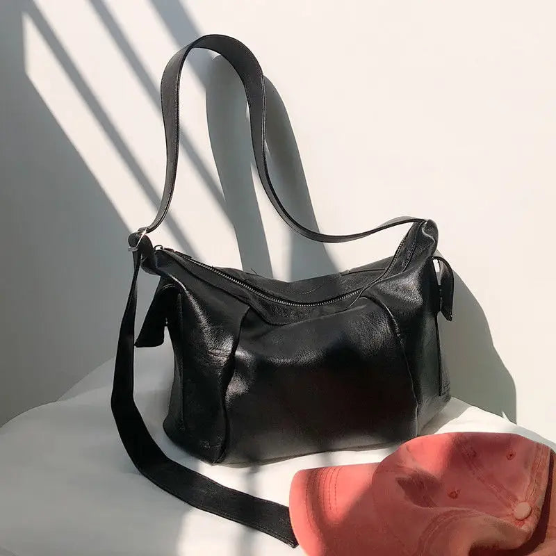 Stylish PU Shoulder Bags Women Large Capacity Cross-body Handbags