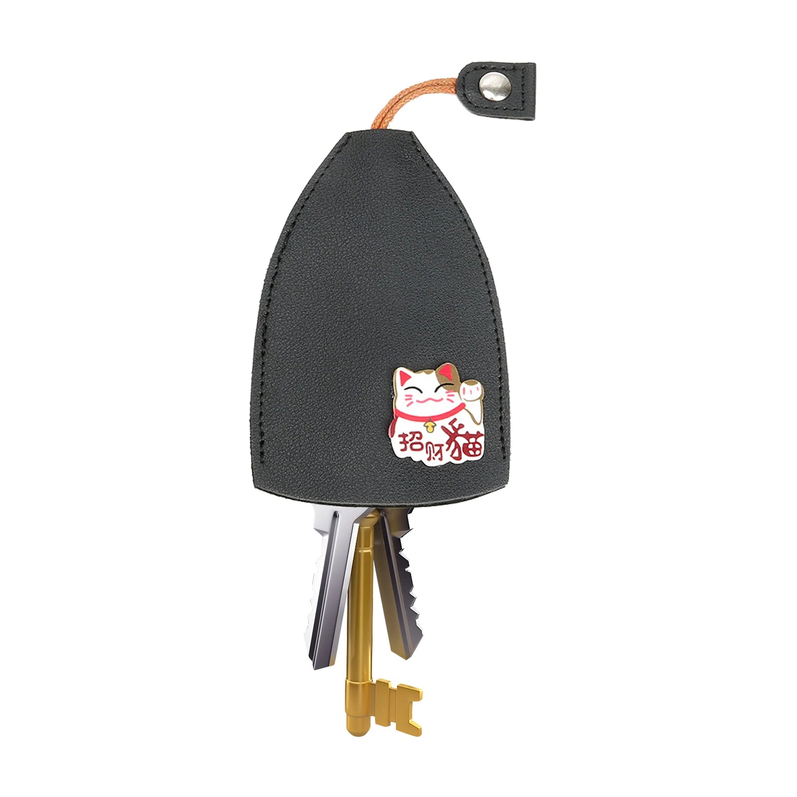 Leather Keychain Pouch Large Capacity Christmas Gift