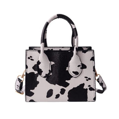 PU Top-Handle Shoulder Bags Retro Animal Print Women Messenger Handbag