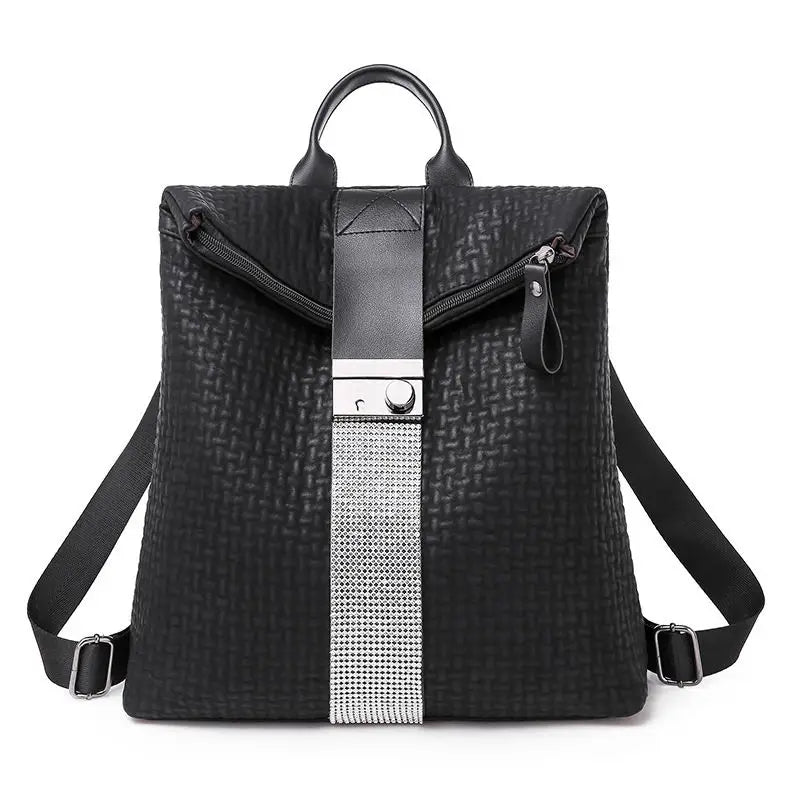 PU Women's Backpacks Ladies Leather School Backpack