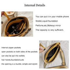PU Women's Crossbody Bags Solid Shoulder Bags for Ladies Handbag