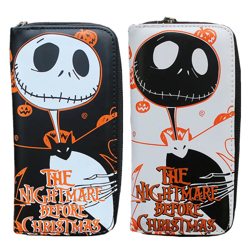 PU Leather Skull Clutch Bag 19*10*2cm Wallet