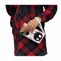 PU Leather Skull Clutch Bag 19*10*2cm Wallet