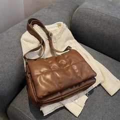Texture Shoulder Bag Women Leisure Messenger Bags