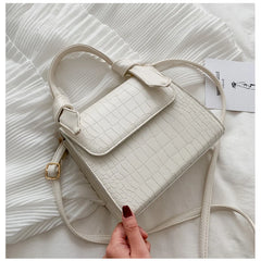 Stone Pattern Women's Square Shoulder Bag