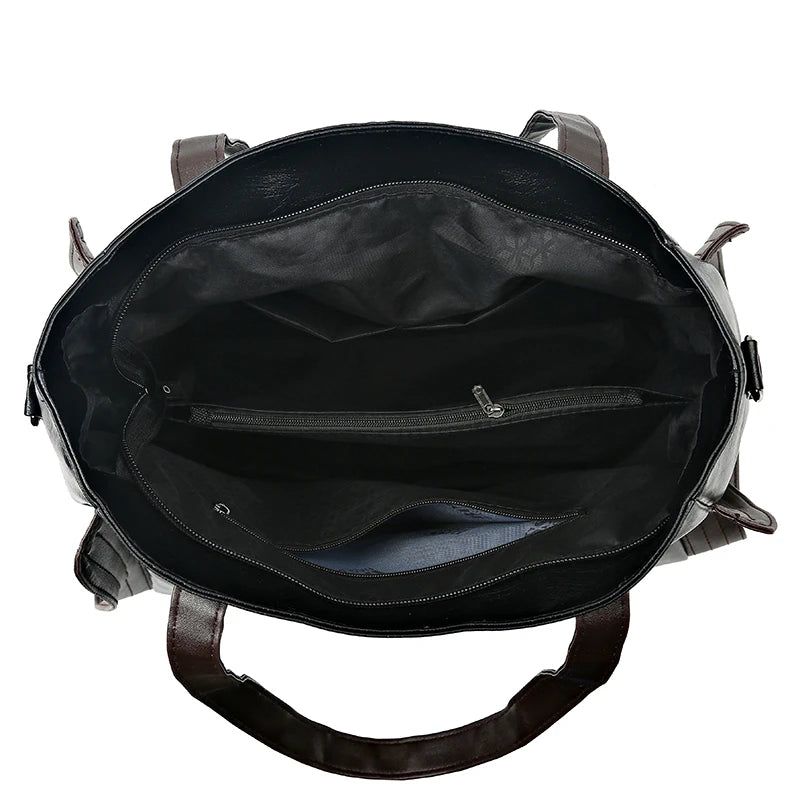 Large Space Women's Crossbody Bag PU Leather Handbag