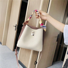 PU Women's Handbag Multi-Layer Large Capacity Messenger Bag