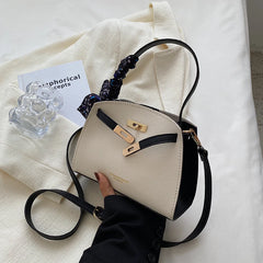 Vintage Shoulder Bags with Scarves - Messenger Bags for Women