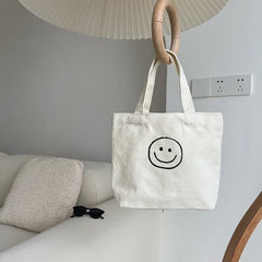 Smile Face Mini Shopping Bag for Women Mobile Phone Lady Purse Small Handbag