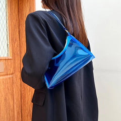 Clear PVC Shoulder Bag for Women, Summer Handbag