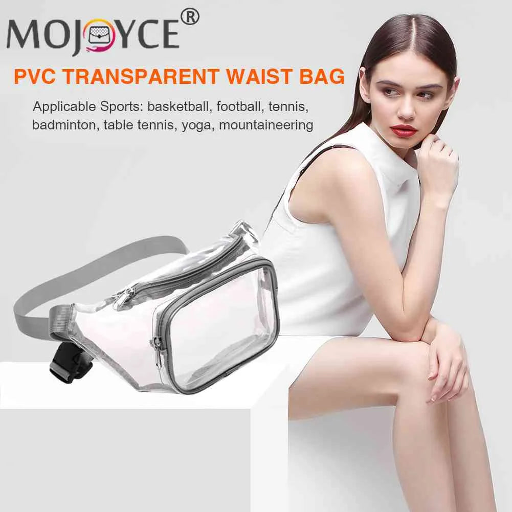 Clear PVC Crossbody Mini Bag Waterproof Hip Bum Bag for Outdoor Travel