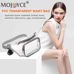Clear PVC Crossbody Mini Bag Waterproof Hip Bum Bag for Outdoor Travel