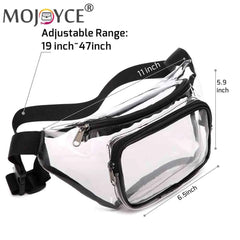 Clear PVC Crossbody Mini Bag Waterproof Hip Bum Bag for Outdoor Travel